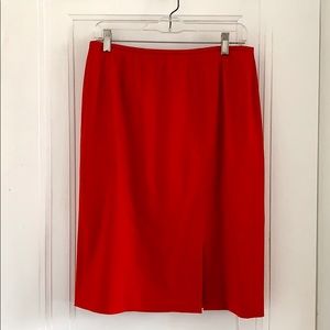 Tahari red skirt